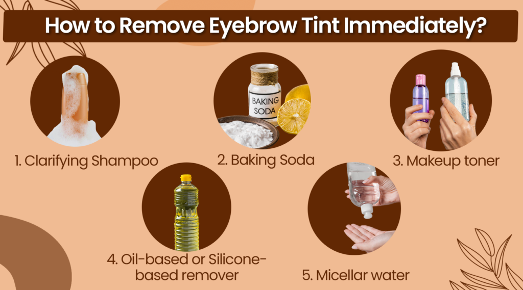 How to Remove Eyebrow Tint Immediately