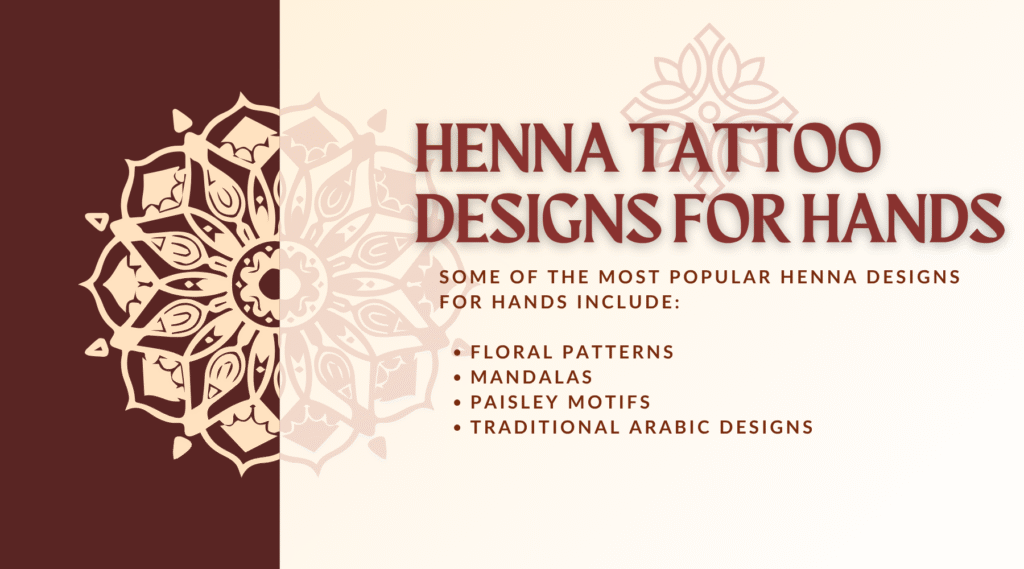 Henna Tattoo Designs for Hands
