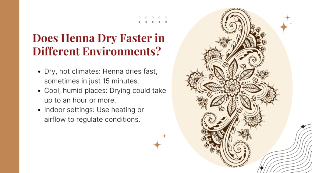 Does Henna Dry Faster in Different Environments?