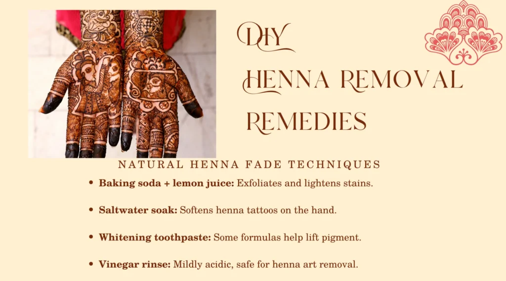 Henna Removal Remedies