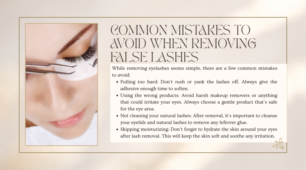 How to Remove Artificial Eye Lashes